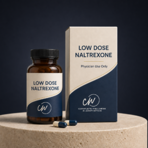 Low Dose Naltrexone product packaging — Complete Wellness & Aesthetics