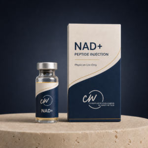 NAD+ peptide injection product packaging — Complete Wellness & Aesthetics